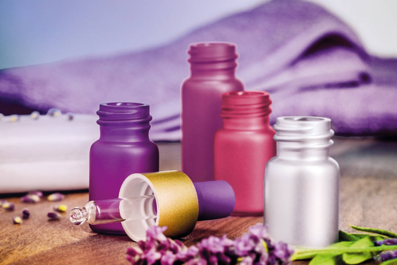 Glass bottles for cosmetics